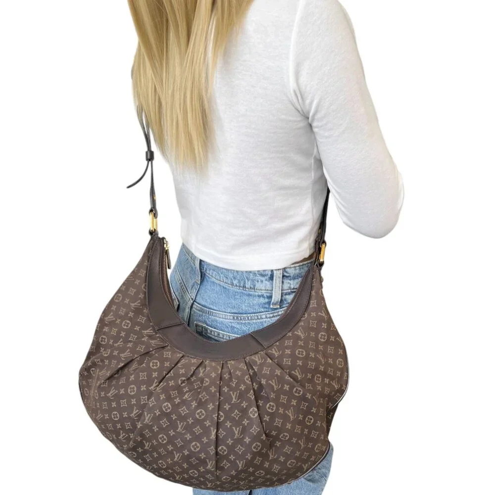 LOUIS VUITTON Vintage Monogram Rhapsody Crossbody Bag Brown Gold Canvas [106263] - Picture 3 of 14